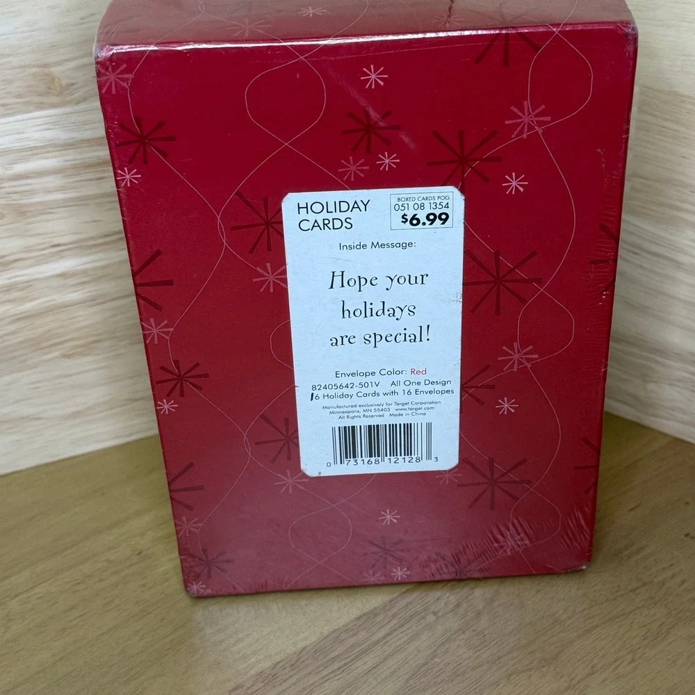 16 Holiday Images Christmas Photo‎ Cards&Envelopes Red Merry Christmas Baby Tree